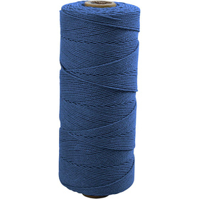 Baumwollkordel, Stärke: 1 mm, Blau, 220g