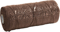 Baumwollkordel, Stärke: 1 mm, Braun, 220g