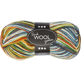 Sockenwolle, Multicolor-Harmonie, 50g