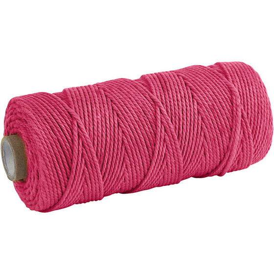 Baumwollkordel, Strke: 2 mm, Pink, 225g