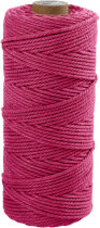 Baumwollkordel, Stärke: 2 mm, Pink, 225g