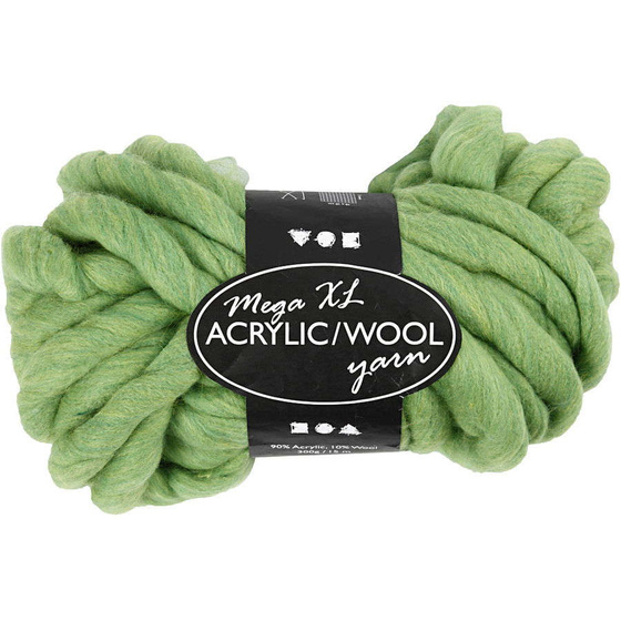XL Acryl/Wolle-Mischung Lime