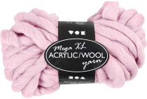 XL Acryl/Wolle-Mischung Pink