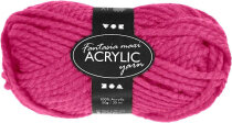 Fantasia Acryl-Wolle, L 35 m, Neonpink, Maxi, 50g