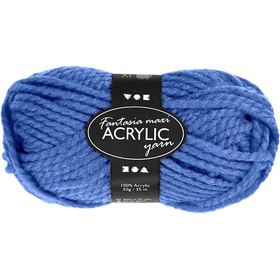 Fantasia Acryl-Wolle, L 35 m, Blau, Maxi, 50g