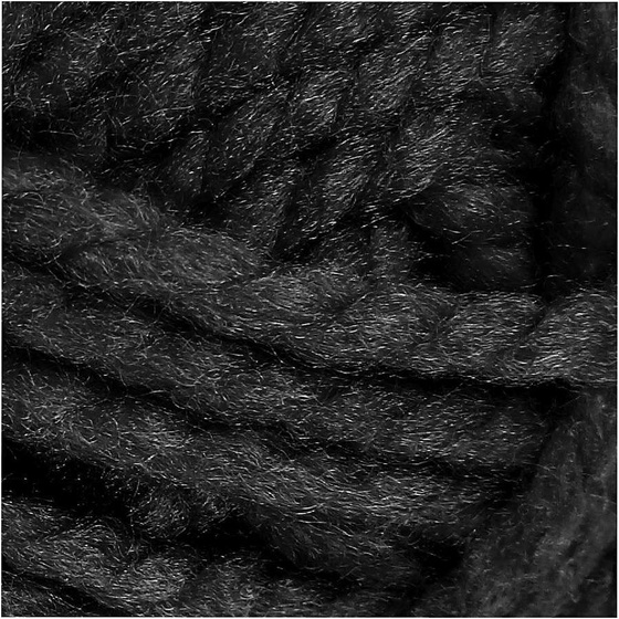 Fantasia Acryl-Wolle, L 35 m, Schwarz, Maxi, 50g