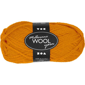 Melbourne Wolle, Ocker, 50g