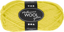 Melbourne Wolle, Neongelb, 50g