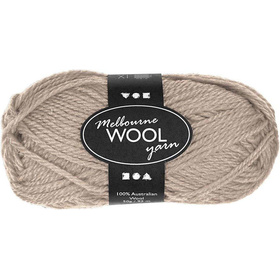 Melbourne Wolle, Beige, 50g