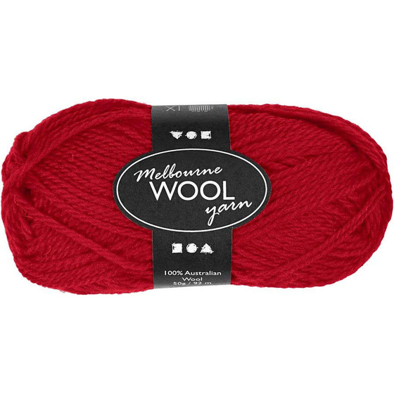 Melbourne Wolle, Rot, 50g