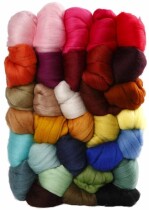Wolle vom Merino-Schaf - Sortiment, Sortierte Farben,...