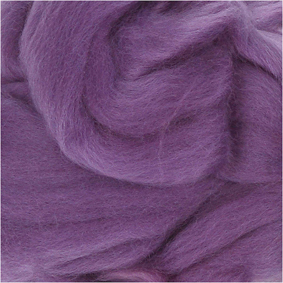 Wolle vom Merino-Schaf, Violett, 100g zum Filzen und Spinnen