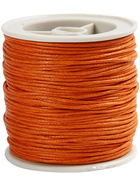 Baumwollband, 1 mm, Orange, 40m