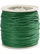 Baumwollband, 1 mm, Grün, 40m