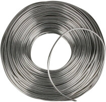 Aluminiumdraht, 2,5 mm, Silber, rund, 75m