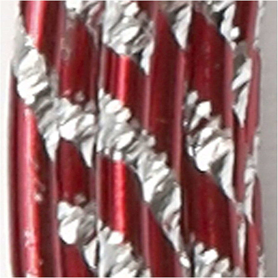 Aluminiumdraht, 2 mm, Rot, diamond-cut, 7m