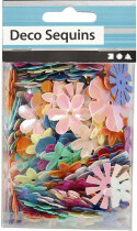 Pailletten - Sortiment, ca. 390 Stück, Blüten, 10g