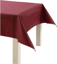 Tischdecke aus Stoff-Imitat, Weinrot, B 125 cm,  70 g/qm,...