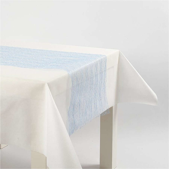 Tischläufer, Hellblau, 30 cm, Netz, 10m