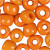Rocailleperle, Größe 8; 3 mm, Orange, 25g