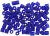 Rocailleperle, Größe 6; 4 mm, Frostiges Kobaltblau, 2-cut, 25g