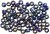 Rocailleperle, Gre 6; 4 mm, Blau irisierend, 25g
