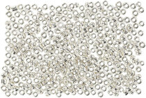 Rocailleperlen, Größe 15/0 mm, 1,7 mm, Silver...