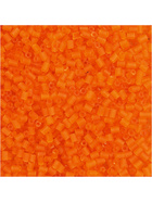 Rocailleperle, Gre 15; 1,7 mm, Transparent Orange, 2-cut, 25g