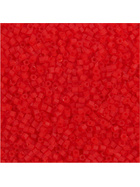 Rocailleperle, Größe 15; 1,7 mm, Transparent Rot, 2-cut, 25g