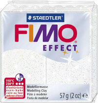 FIMO® Effect , Glitter Weiß, 57g