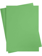 Karton, farbig, A2 420x600 mm,  180 g, Grasgrün, 10Bl.