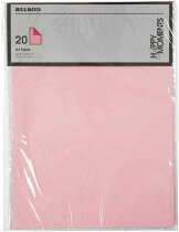 Briefpapier, Rosa/Pink, A4,  100 g, 20Bl.