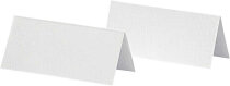 Tischkarten, Weiß, 9x4 cm , 25 Stück
