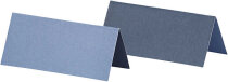 Tischkarten, Hellblau/Dunkelblau, 9x4 cm , 25 Stück