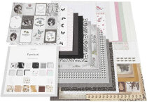 Block mit Design-Papier, 30,5x30,5 cm,  50 Seiten, 50 Blatt