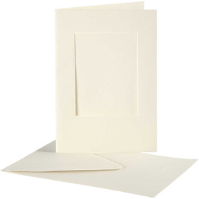 Passepartout-Karten, 10,5x15 cm, 10Sets