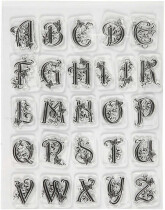 Silikon-Motive, 14x18 cm, Alphabet