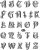 Silikon-Motive, 14x18 cm, Alphabet