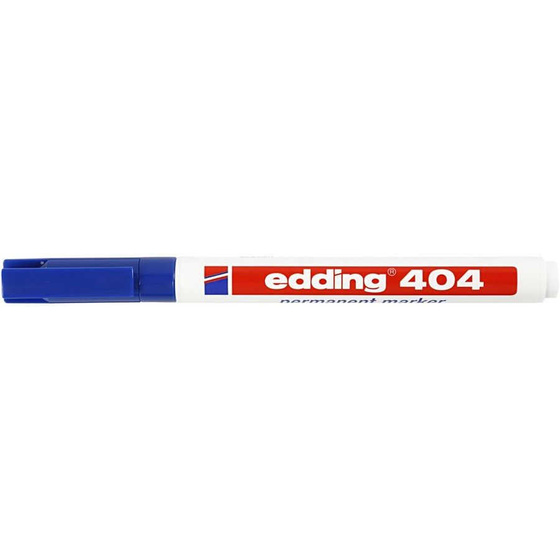 Edding 404 Permanent-Marker, Strichstrke: 0,75 mm, Blau