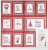 Design-Papier, Rot/Weiß, Weihnachten, 30,5x30,5 cm, 5 Blatt