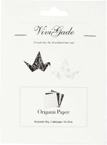 Origami-Papier, Schwarz-Weiß, 4 Designs, 10x10cm,...