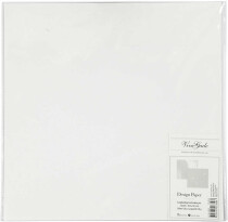 Design-Papier, 30,5x30,5 cm,  120+128 g, Weiß, 2 Blatt