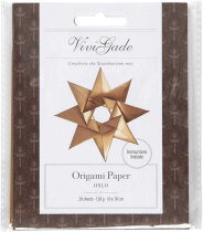 Origami-Papier, 10x10 cm, 128 g, Gold, 20B