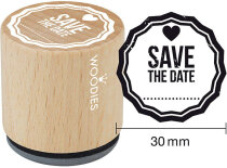 Holzstempel, 30 x 35 mm, SAVE THE DATE