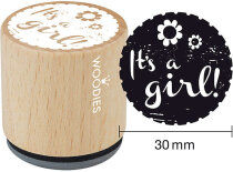 Holzstempel, 30 x 35 mm, Its a girl!