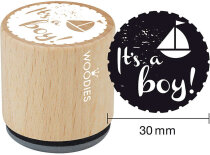 Holzstempel, 30 x 35 mm, Its a boy!