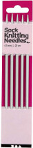 Strumpfstricknadeln, Nr. 4,5 , L 20 cm, Metall, 1Set