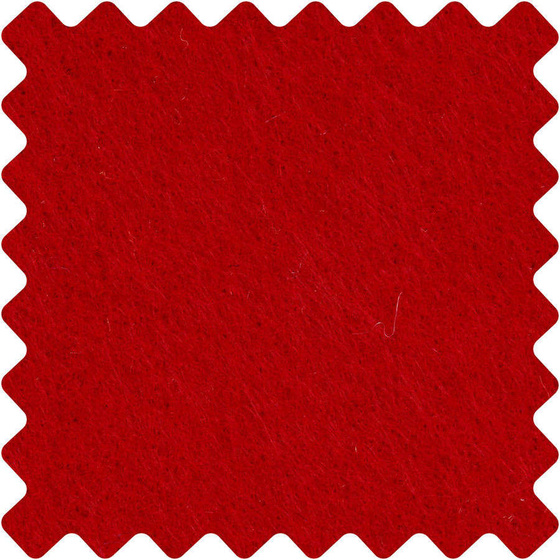 Bastelfilz, Blatt 42x60 cm,  3 mm, Rot, 1Bl.