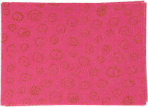 Bastelfilz, A4 21x30 cm,  1 mm, Pink, Glitzer-Kreise in...