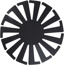 Korbflechtschablone, 14 cm, 8 cm, Schwarz, 10 Stück